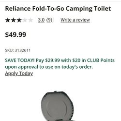 Reliance Fold To Go Toilette