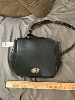 Leather Backpack Purse Black