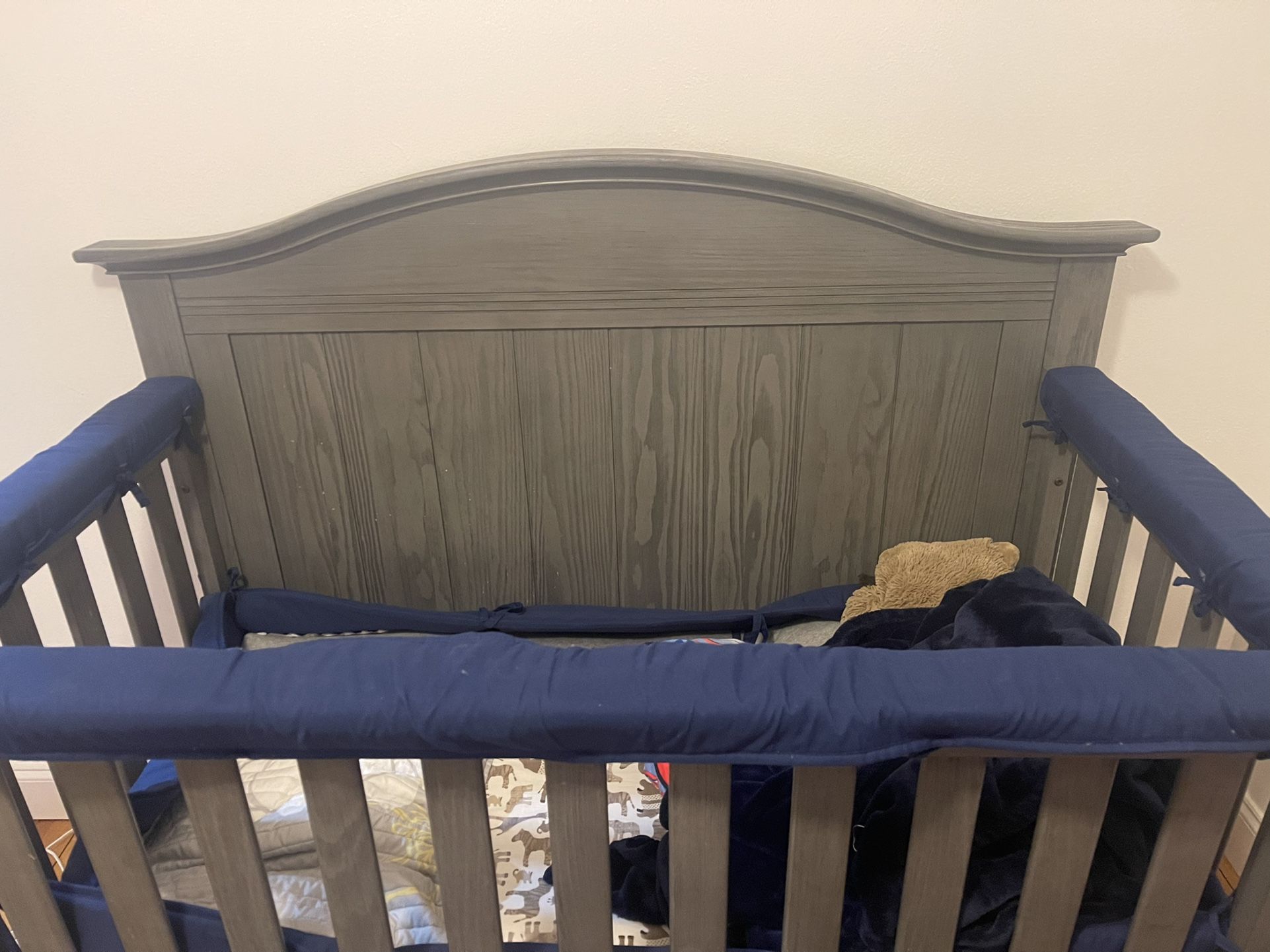 Baby’s Crib,clothing,walker, And Jumping Playing 