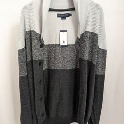 MENS U.S. POLO COLORBLOCK SHAWL COLLAR CARDIGAN