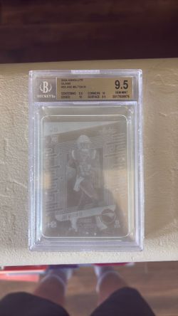 2024 Absolute Glass Jalen Milroe 1/1 Beckett 9.5 Rookie