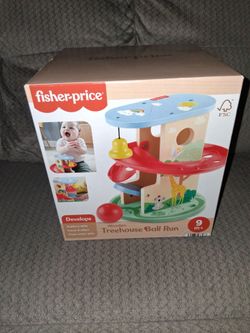 Fisher-Price Wooden Treehouse Ball Run - NEW