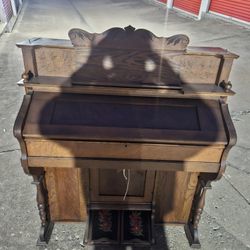 Antique Swan Pump Organ