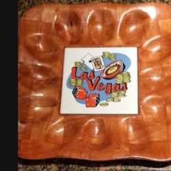 Vintage "Las Vegas" Egg Deviled Serving Tray- New