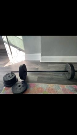Weight bar and plates 100lb