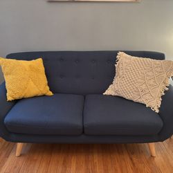 Remark Loveseat In Azure Blue