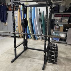 Squat Rack $140 - Barbell $50