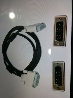 LOT OF 60 PCS. GENUINE DELL DVI Cables 19 pin MALE/MALE 6' "NEW in FACTORY PACKAGING NEW