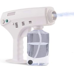 MOLANEPHY Steam Gun, Handheld Wireless Nano Atomizer with Blue Light, Nano Atomizer 600ML ULV Electric Sprayer, Nozzle Adjustable Fogger Disinfection 