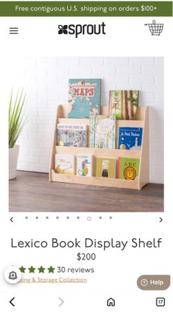 Sprout Kids Book Display Shelf