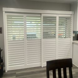 Home Window Shutters- White, Premium Wood, Custom Made Shutter Blinds, Persianas De Madera (951) 573-2560
