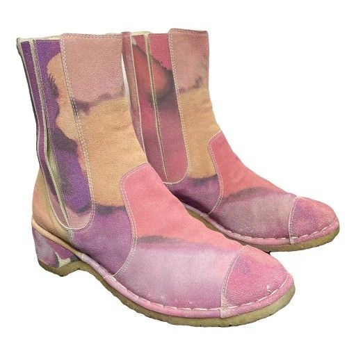 Chanel Suade Ankle Boots Women's size 36.5