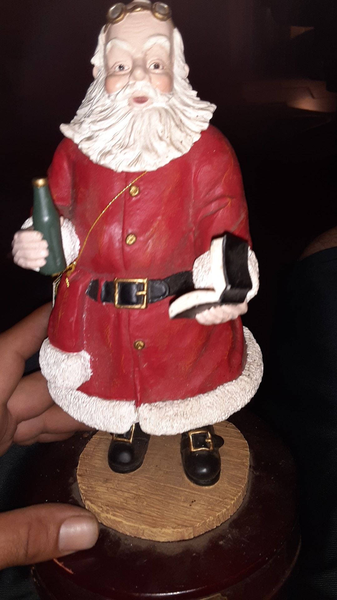 Glass Santa claus collectable decoration