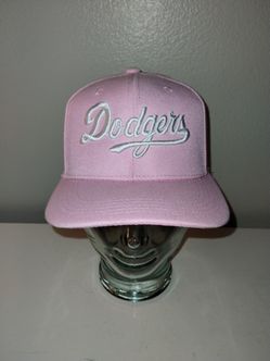 Dodgers Pink Snapback Adjustable Mens Hat EUC MLB Baseball