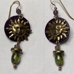 Fashion Jewelry Sun Dangle Earrings 