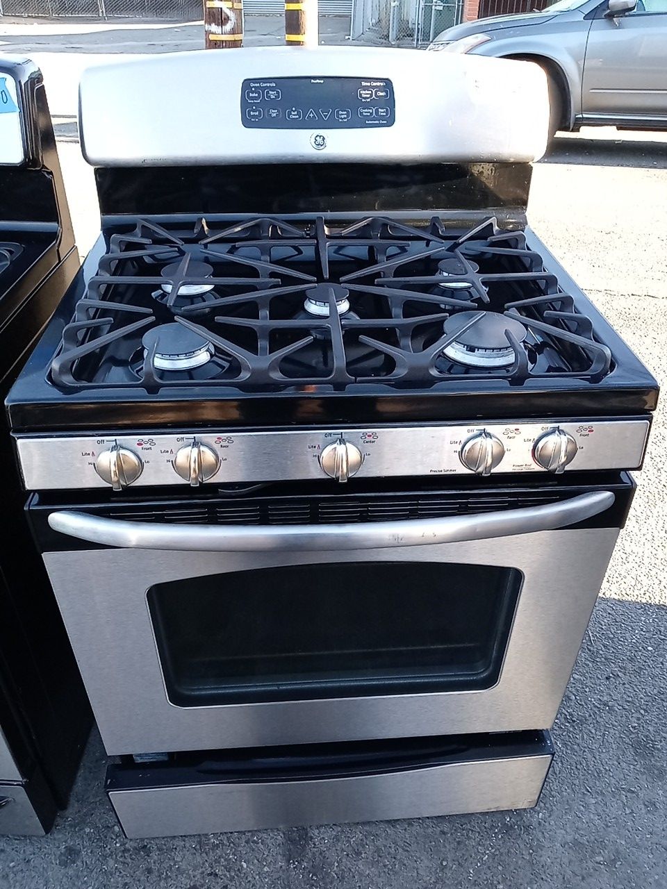 Ge 5 burners gas stove steel