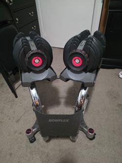 Bowflex SelectTech 552 Adjustable Dumbbells + Stand (5–52.5 lb Pair)
