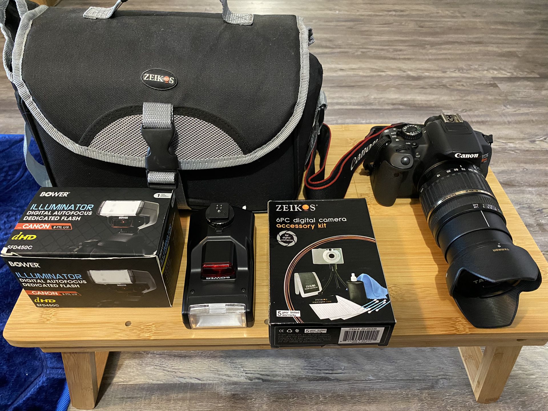 Canon Rebel T4i with lens & accessories