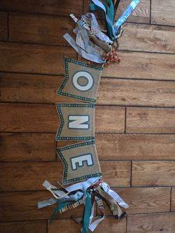 One Birthday Highchair Sign