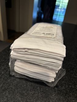 Cloth Napkins White NEW (set of 20) All Cotton Fabric