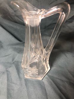 Vintage Antique Glass Oil/Vinegar Cruet Bottle Decanter