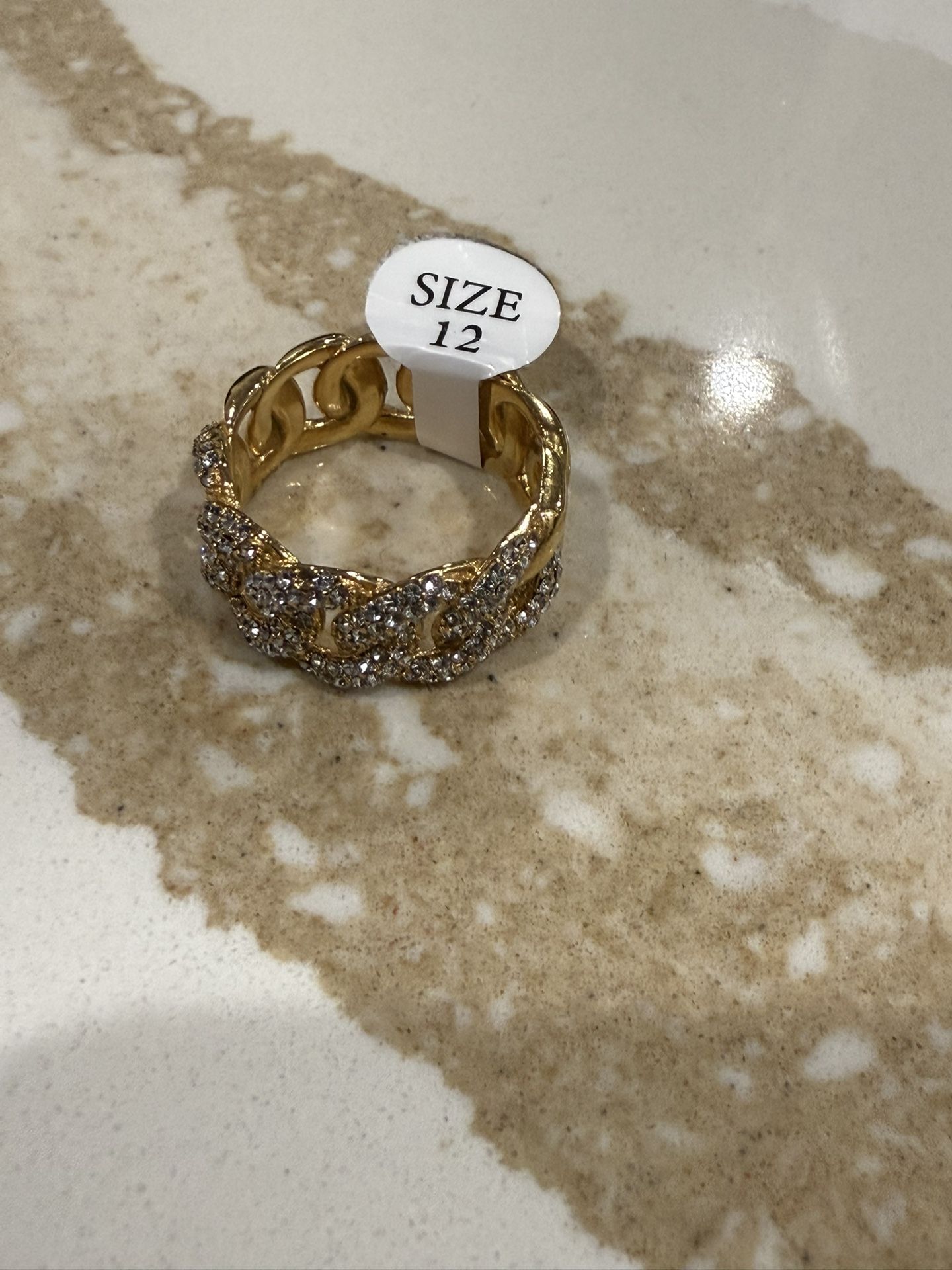 Gold Plated Link Ring