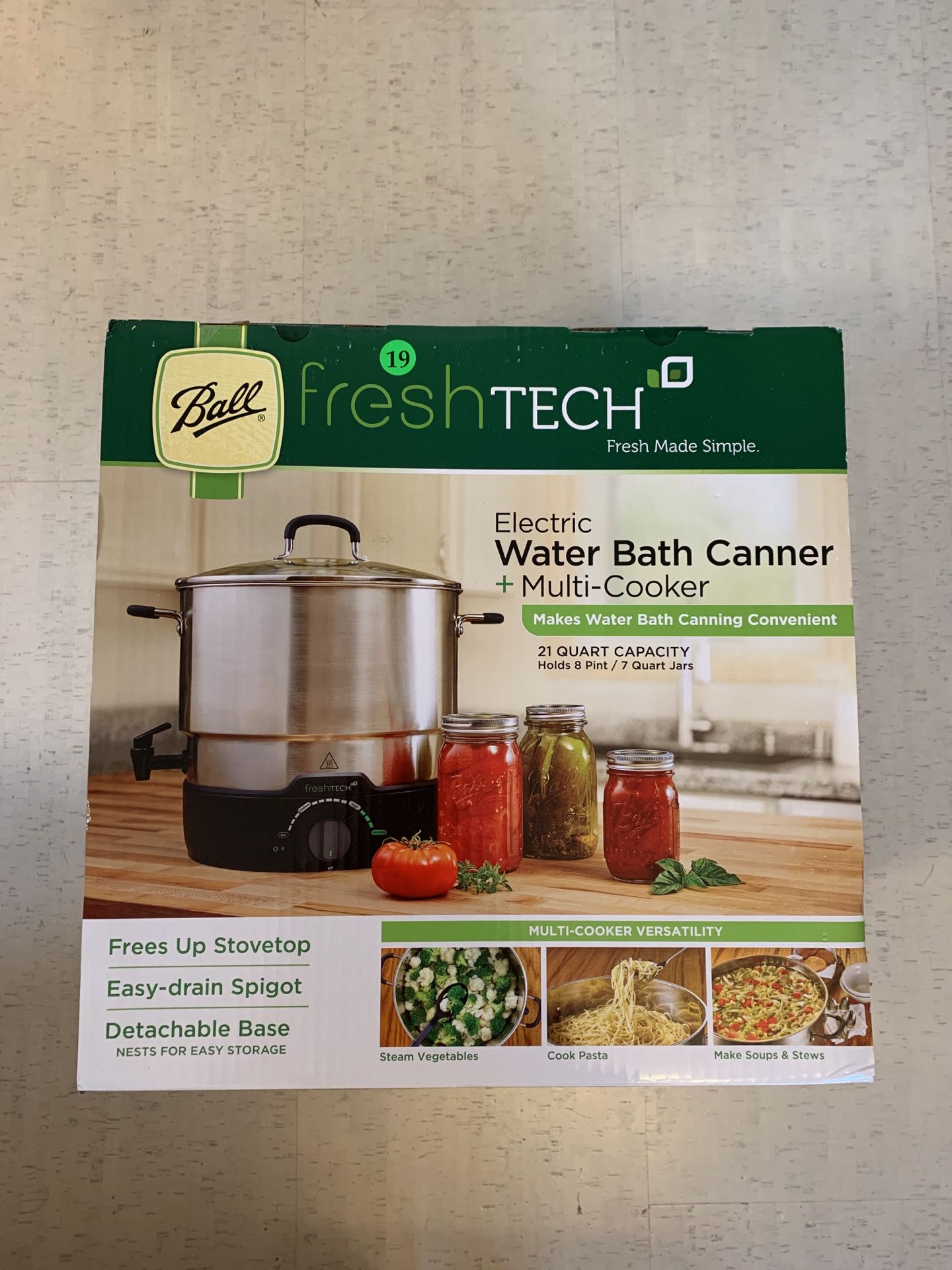 FreshTECH 21 qt Electric Water Bath Canner & Multicooker by Ball