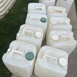 5-Gallon Plastic Water Jugs