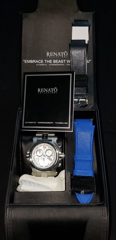 Renato Limited T-Rex Stainless Diamond Accent