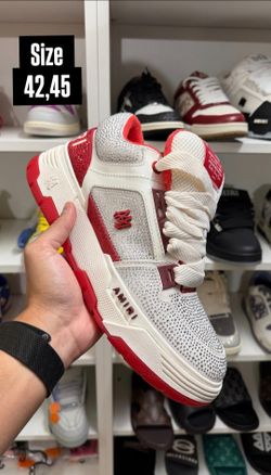 AMIRI CRYSTAL MA-1  WHITE/RED SNEAKERS NEW COLLECTION