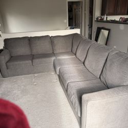 Large Grey Sectional Couch