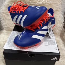ADIDAS Predator Elite Firm Ground Soccer Cleats – Size 11.5 – Lucid Blue/White/Solar Red