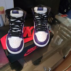 Air Jordan 1 court purple size 7.5