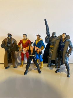 DC Universe Batman Captain Boomerang Shazam Bane loose figure lot