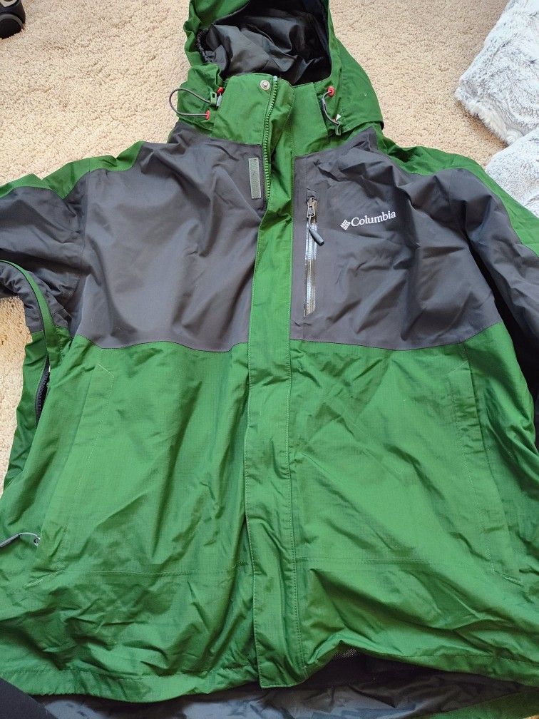Heavy Duty Columbia Waterproof Men's XL Jacket