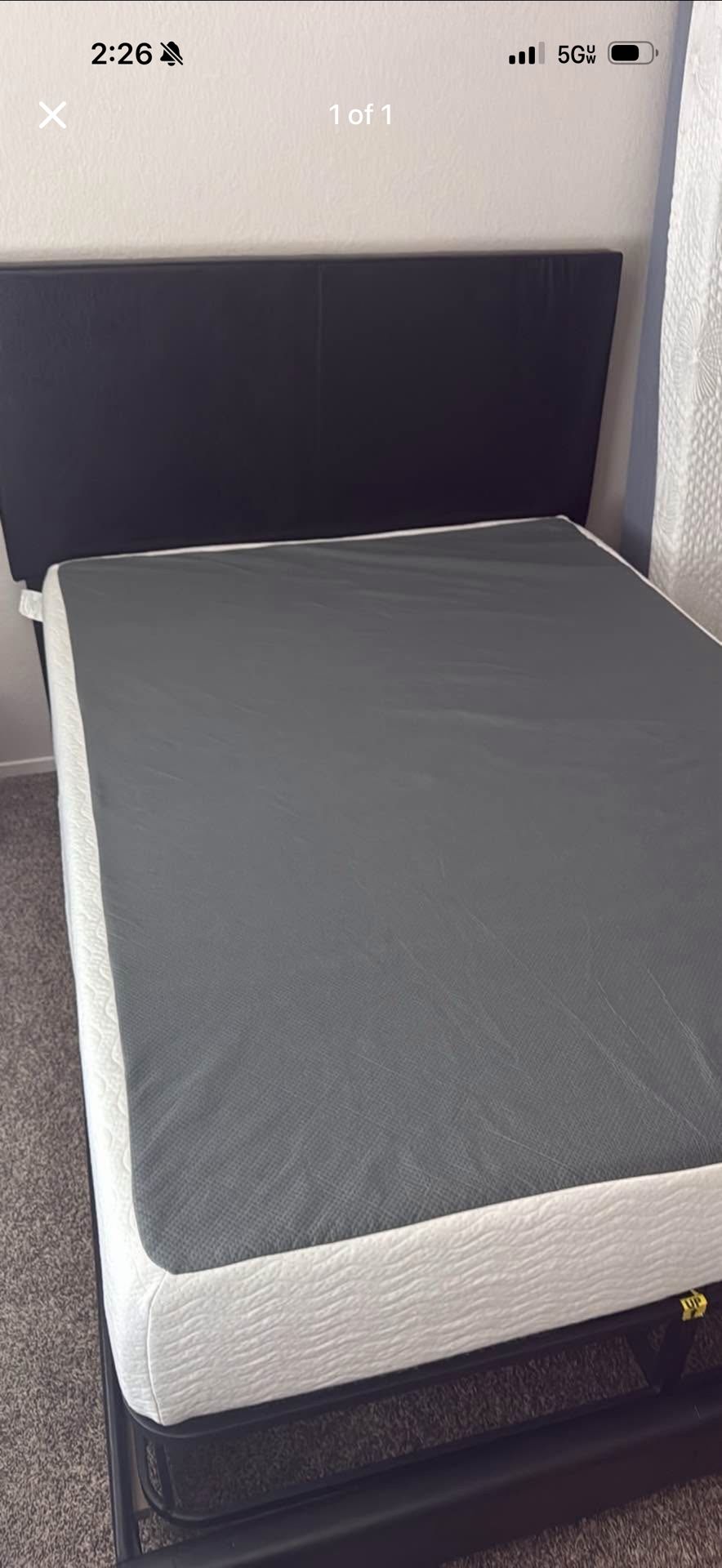 Memory Foam Bed And Bed frame 