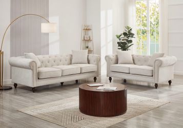 Sofa and loveseat on sale for: