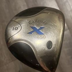 Callaway X 460 Driver  10° Golf Regular Flex Fujikura  60g Shaft RH Nice