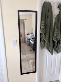 Full Length Wall Mirror Black Frame