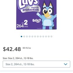 Luvs Platinum Protection Diapers Size 2
