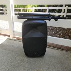 Proreck Audio Portable Speaker w/ 2 Wireless Microphones