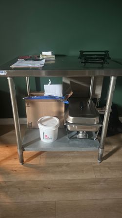 GSW Stainless steel work/prep table NSF