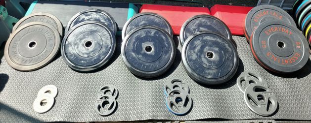 Black Bumper Plate set (Pounds)
