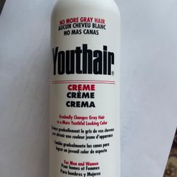 Youthair Gray Coverage Hair Coloring Cream 16 fl oz for All Hair Types