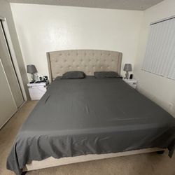 King Bed Frame And Box Spring