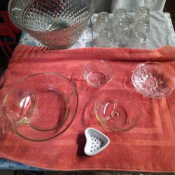 Crystal Candy Dishes,Punch Bowl ...!!