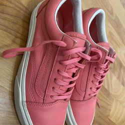 Vans Old Skool Pink Leather size 6.5