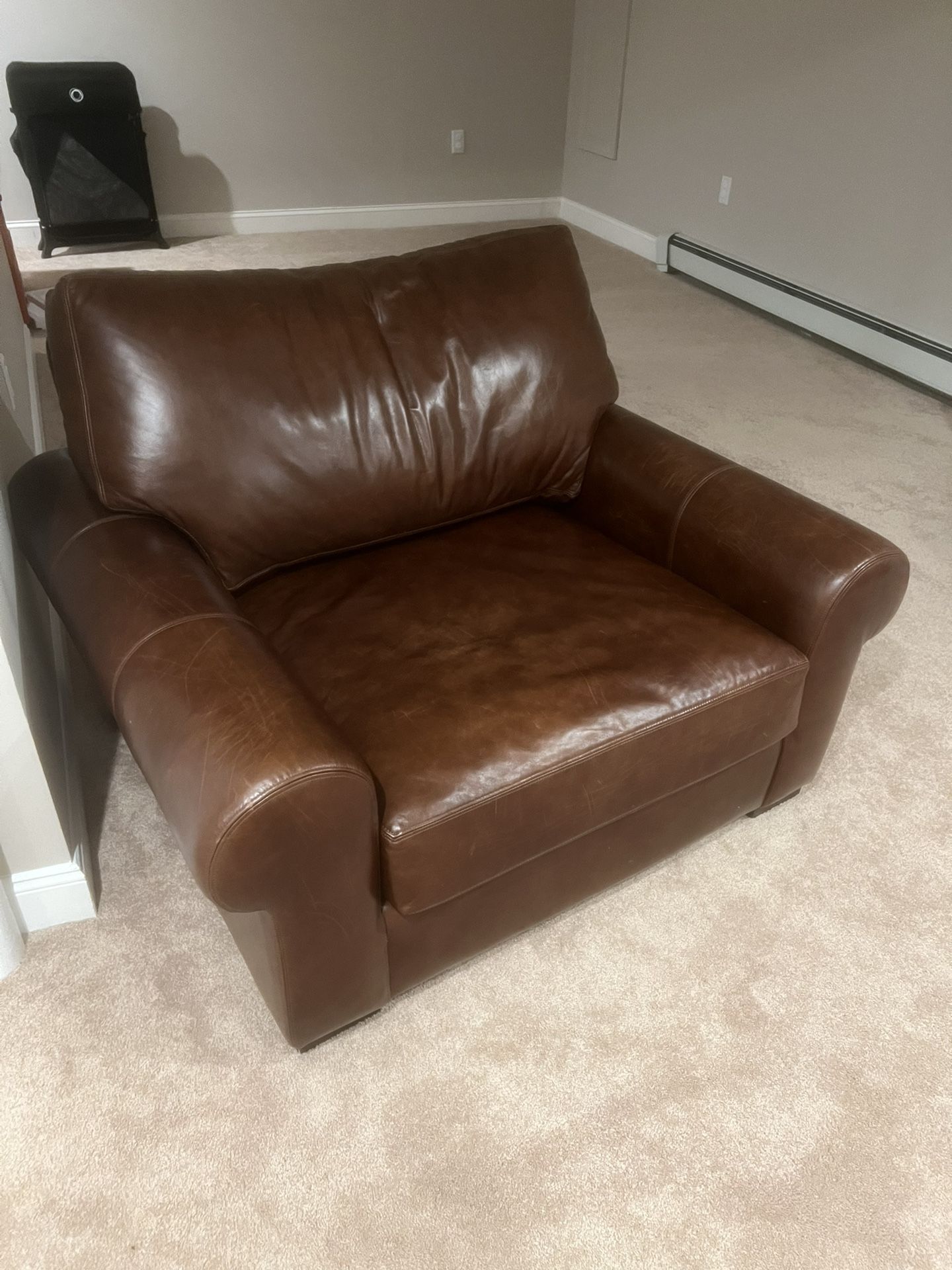 Pottery Barn Leather Chair