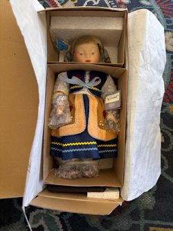 The Ashton-Drake Galleries! Gretel doll with stand.
