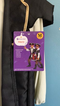 HALLOWEEN PIRATE KIDS SIZE MEDIUM 8-10 COSTUME